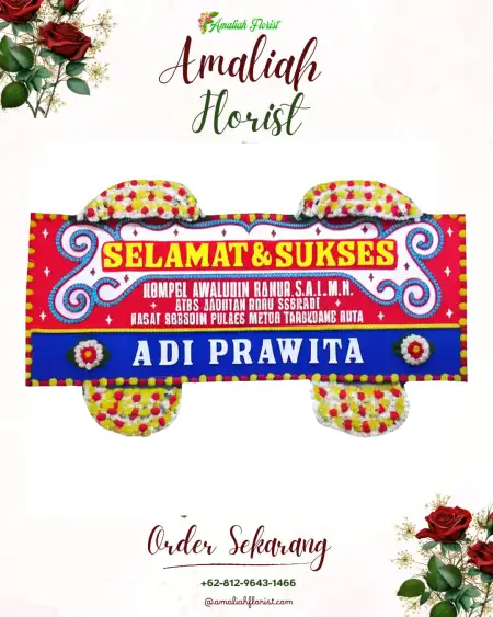 Papan Bunga Ucapan Selamat Warukidul